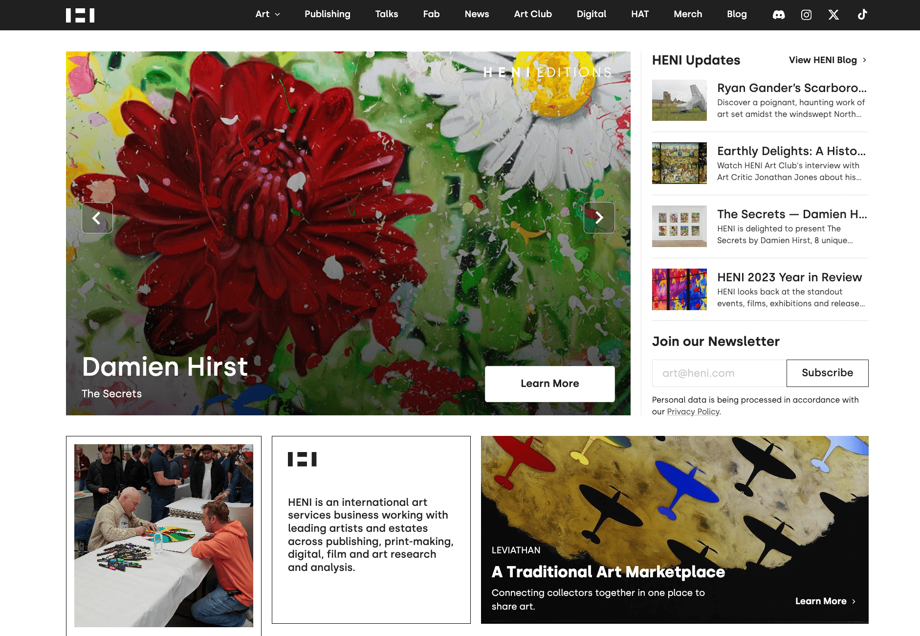 HENI Homepage